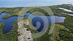San Bernardo Archipelago, aerial landscapes over the sea in Colombia