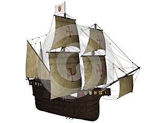 San Buenaventura ship - 3D render photo