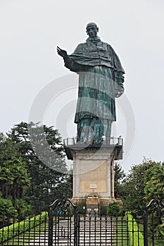 The statue of San Carlone in Italy photo