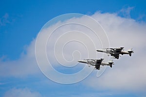 SAN CARLOS, CA - JUNE 19: AV-8B Harrier Jump Jet