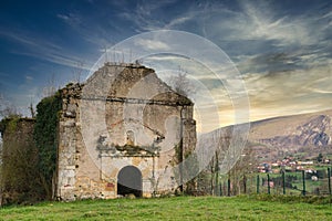San Cipriano church ruins, Infiesto, Pilona municicpality, Asturias, Spain photo