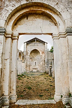 San Clemente abbey church ruins Abruzzo region Italy