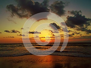 San Clemente beach in Ecuador