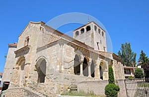 San Clemente church old building Segovia Spain