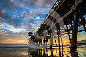 San Clemente Pier at Sunset photo