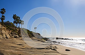 San Clemente, Southern California sunrise showing the beach