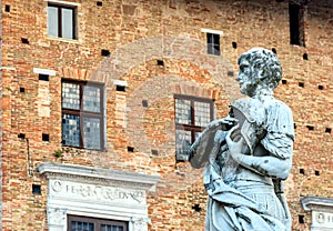 San Crescentino statue in Urbino, Italy