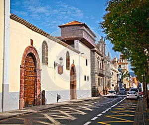 San Cristobal de La Laguna street in Tenerife photo