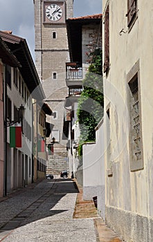 San Daniele, Friuli Venezia Giulia. central alley