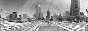 SAN DIEGO, CA - JULY 30, 2017: City skyline near Santa Fe Depot