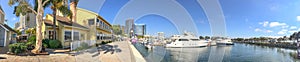 SAN DIEGO, CA - JULY 30, 2017: Tourists visit Seaport Village on