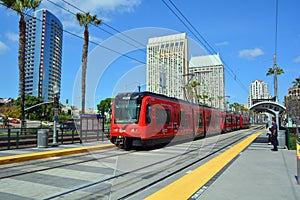 The San Diego Trolley is a light rail system