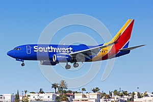 Southwest Airlines Boeing 737-700 airplane San Diego airport