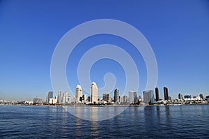 San Diego, California skyline from Coronado Island