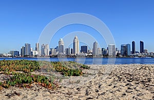 San Diego, California skyline from Coronado Island
