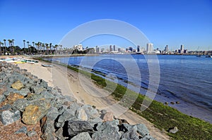 San Diego, California skyline from Coronado Island