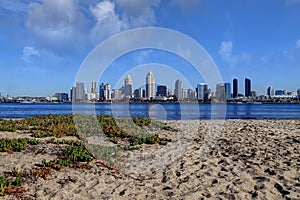 San Diego, California skyline from Coronado Island