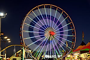 San Diego County Fair Scene At Night