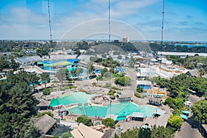 Aerial view of the famous SeaWorld