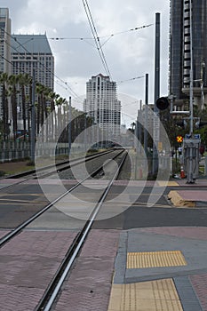 San Diego MTS train tracks