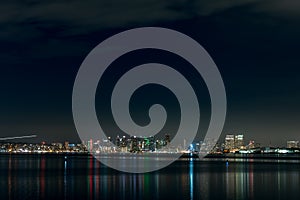 San diego night view cityscape