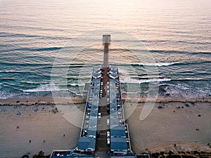 San Diego Pacific beach dock aerial view