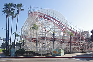 San Diego's Giant Dipper at seaside Belmont Park