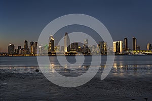 San Diego Skyline at Dusk