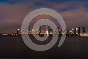 San Diego Skyline at Dusk