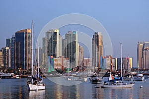 San Diego skyline and harbor