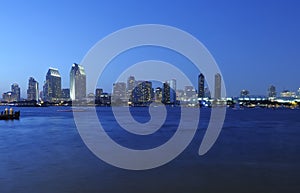 San Diego Skyline at night