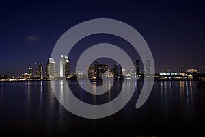 San Diego Skyline at Night photo