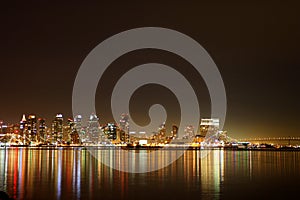 San Diego Skyline Night photo