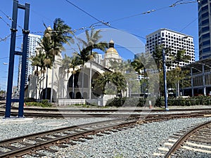 San Diego Train Station with Tracks