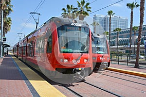 The San Diego Trolley is a light rail system