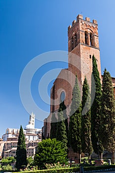San Domenico is a Cathedral in Sienau, Italy