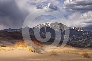 San Dune Landscape in Colorado Rocky Mountains