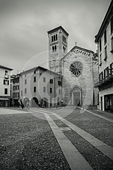 San Fedele square, Como, Italy photo