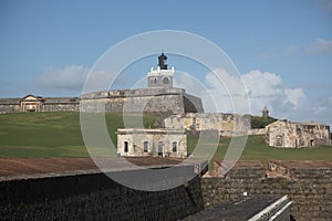 San Felip del Morro Fort in Old town, San Juan photo