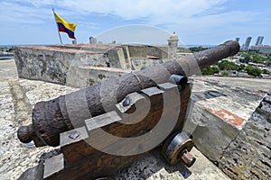 San Felipe Barajas Castle in Cartagena, Colombia.