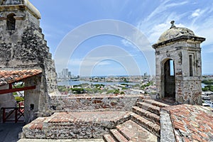 San Felipe Barajas Castle in Cartagena, Colombia. photo