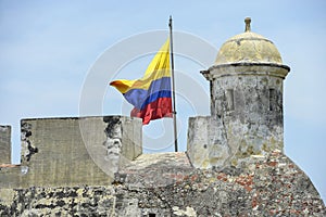 San Felipe Barajas Castle in Cartagena, Colombia. photo