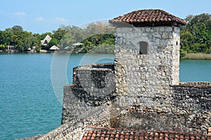 San Felipe Castle on the shores of Rio Dulce Guatemala