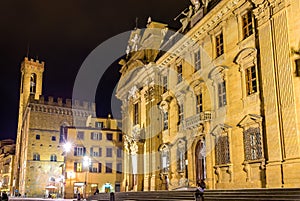 San Firenze Complex at night