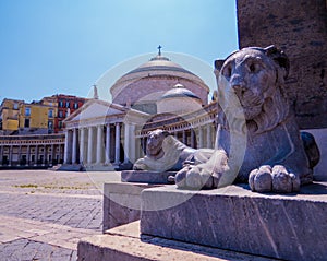 San Francesco di Paola Church in Piazza del Plebiscito, Naples, Italy