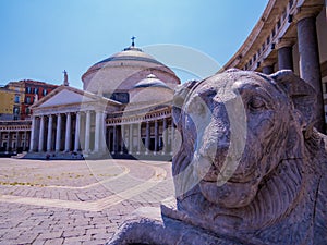 San Francesco di Paola Church in Piazza del Plebiscito, Naples, Italy