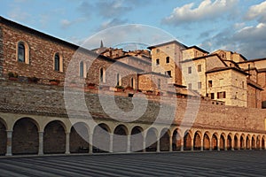 San Francesco square at Assisi photo