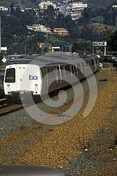The San Francisco Bay Area Rapid Transit train, commonly referred to as BART, carries commuters to its next destination