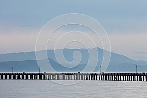 San Francisco Bay, Berkeley Pier and Mount Tamalpais