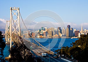 San Francisco and Bay Bridge